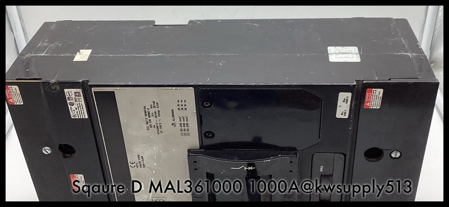 MAL361000 - Square D MAL361000 1000A 3 pole Type 2 600V~250V LI Circuit Breaker