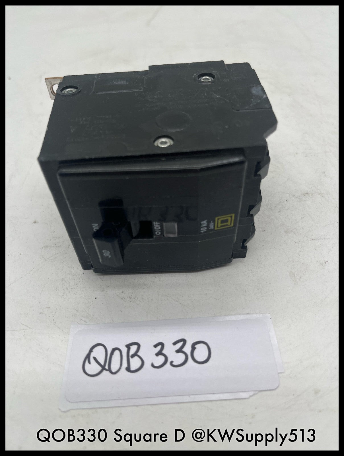 QOB330~Square D QO330 30A 3P 120/240V 10KA Mini Circuit Breaker-Used