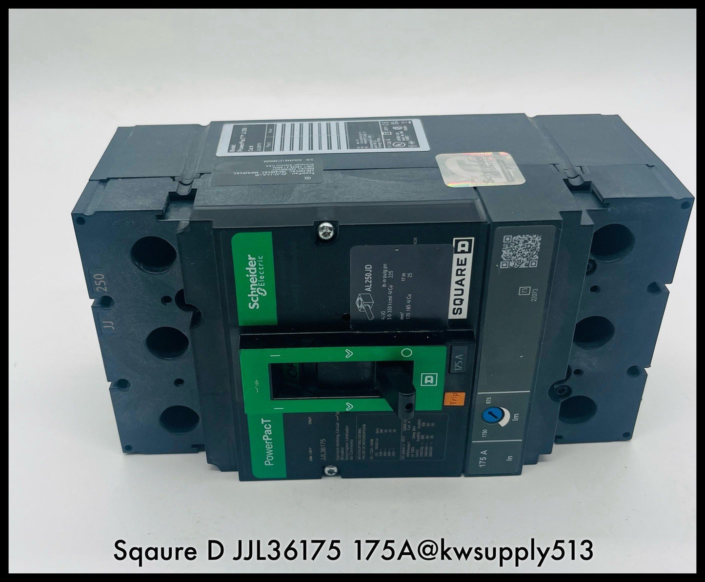 JJL36175~Square D JJL36175 175A PowerPact 240V 3P Type J Current Limiting Unused