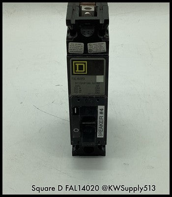 FAL14020 ~ Square D FAL14020 20A 1P 277V MCCB ~ Used
