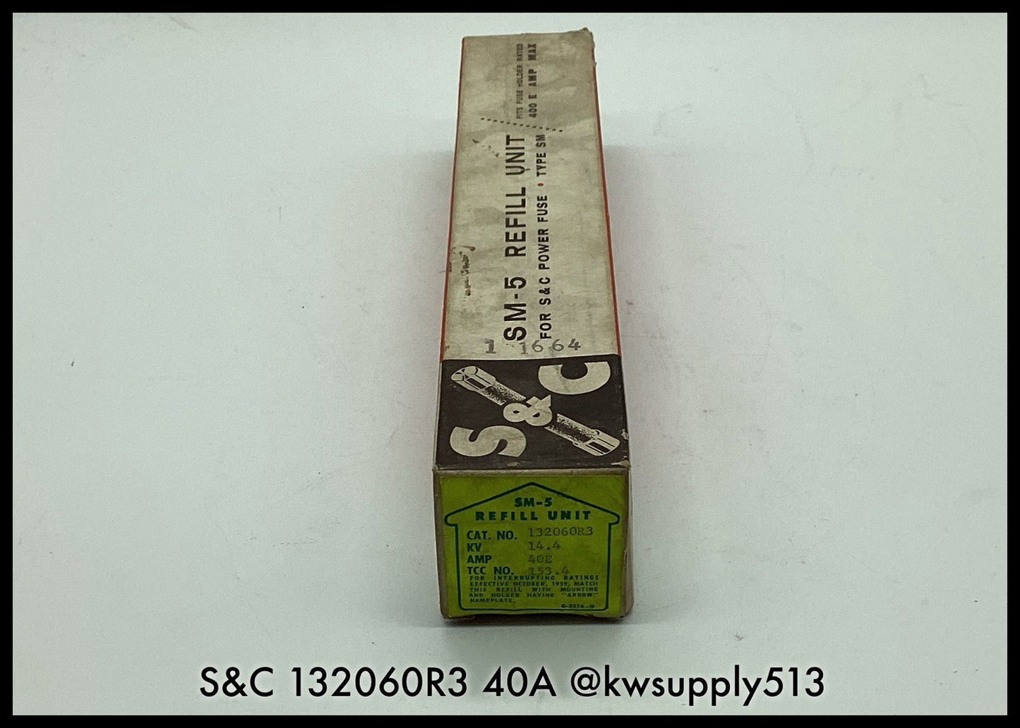 S&C 132060R3 ~ S&C 132060R3 40E Amp SM-5 Refill Unit 14.4kV ~ Unused Surplus