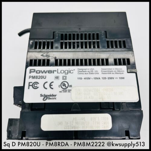 PM8M2222, PM820, & PM8RDA Electric PowerLogic Modules-PM8M2222