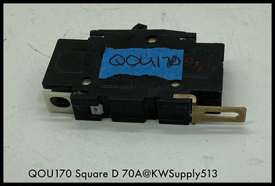 QOU170 ~ Square D QOU170 MCCB 70A 1P 120V TY QOU ~ Used
