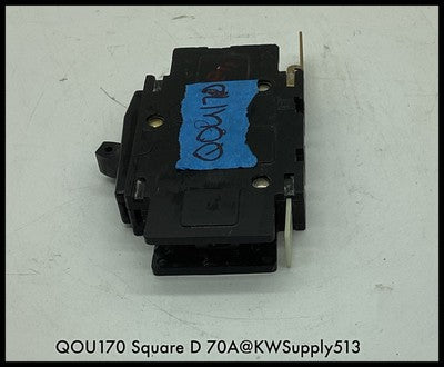 QOU170 ~ Square D QOU170 MCCB 70A 1P 120V TY QOU ~ Used
