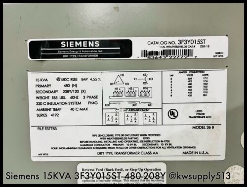 15 kVA Dry Type Transformer-3F3Y015ST