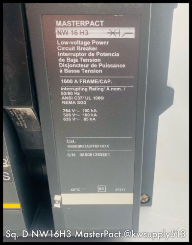 1600A NW16H3 Circuit Breaker-WA6EBR63A3FFBFXXXX