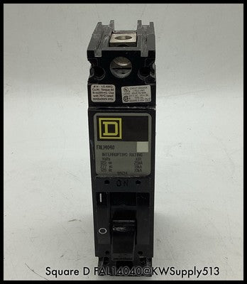 FAL14040 ~ Square D FAL14040 MCCB 40A 1P 277V MCCB - Used