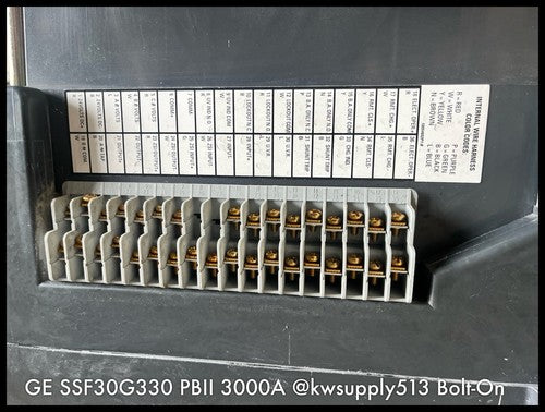SSF30G330 ~ GE SSF30G330 PB II 3000A MO/Bolt-On ~ IntelliGuard GB530L4X1XFXXXX