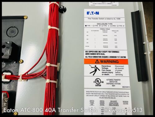 40A Transfer Switch -ATC8C3X30040XSU