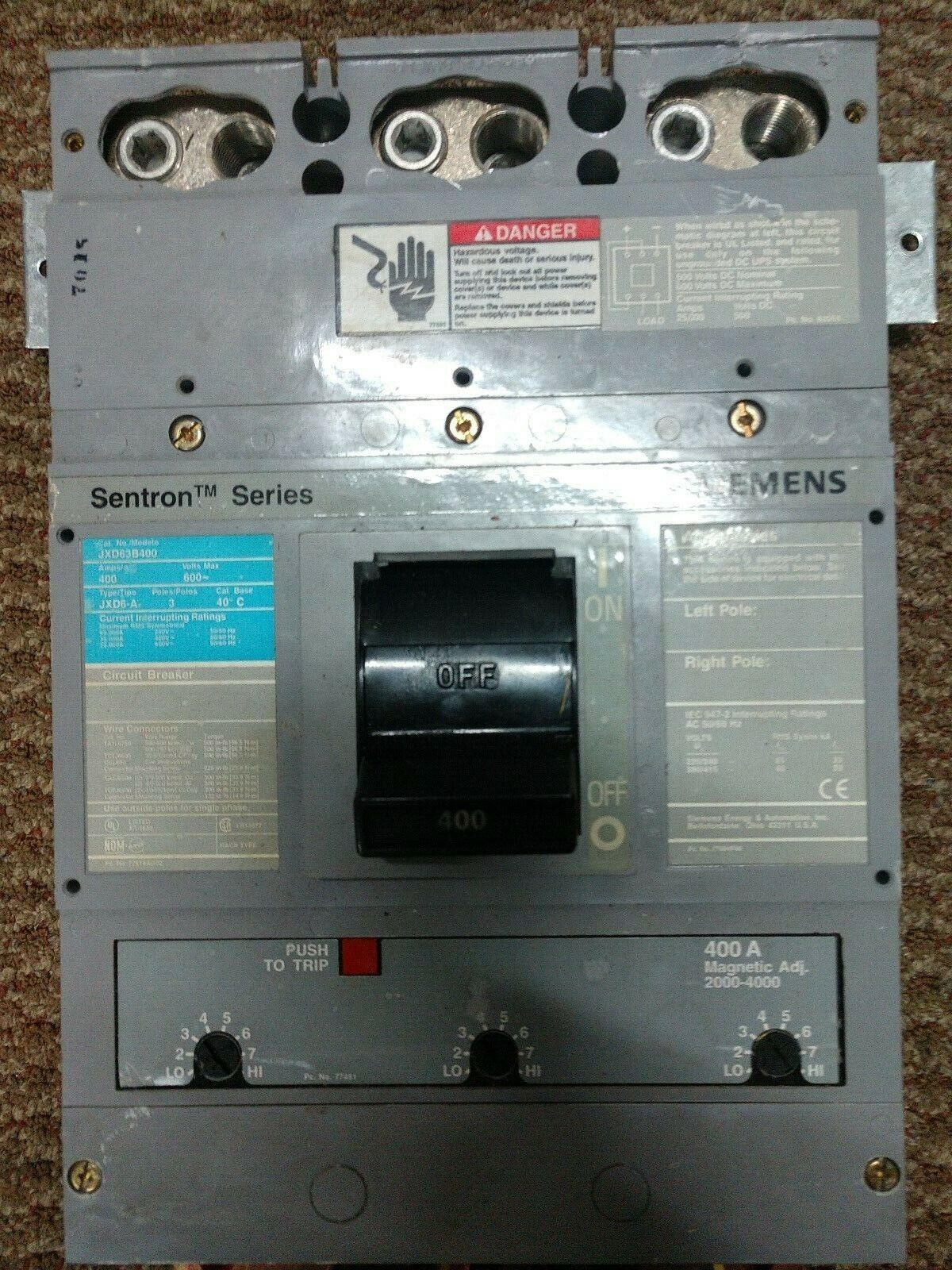 400A Circuit Breaker-JXD63B400
