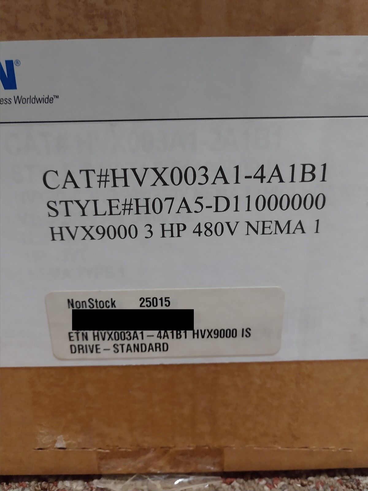 HVX9000 3HP Standard Drive-HVX003A1-4A1B1