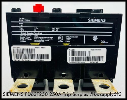 250A Circuit Breaker Trip Unit-FD63T250