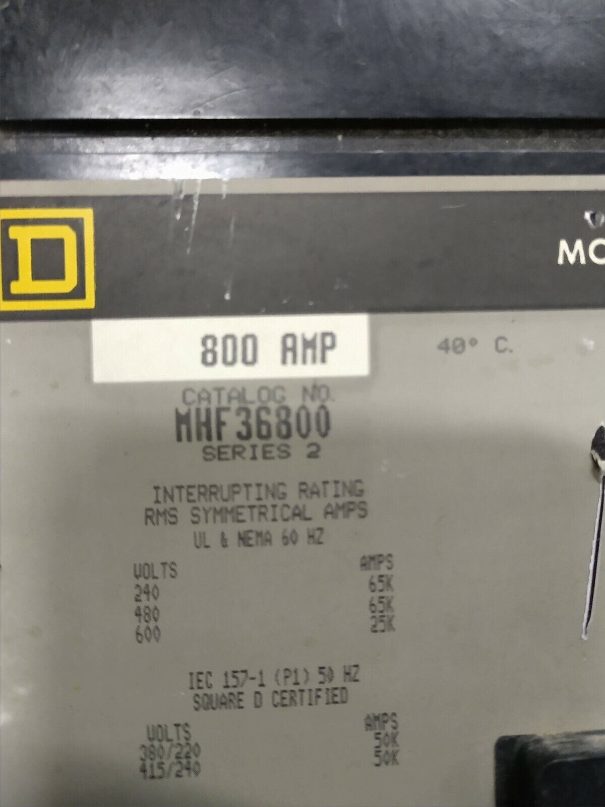 800A Circuit Breaker-MHF36800