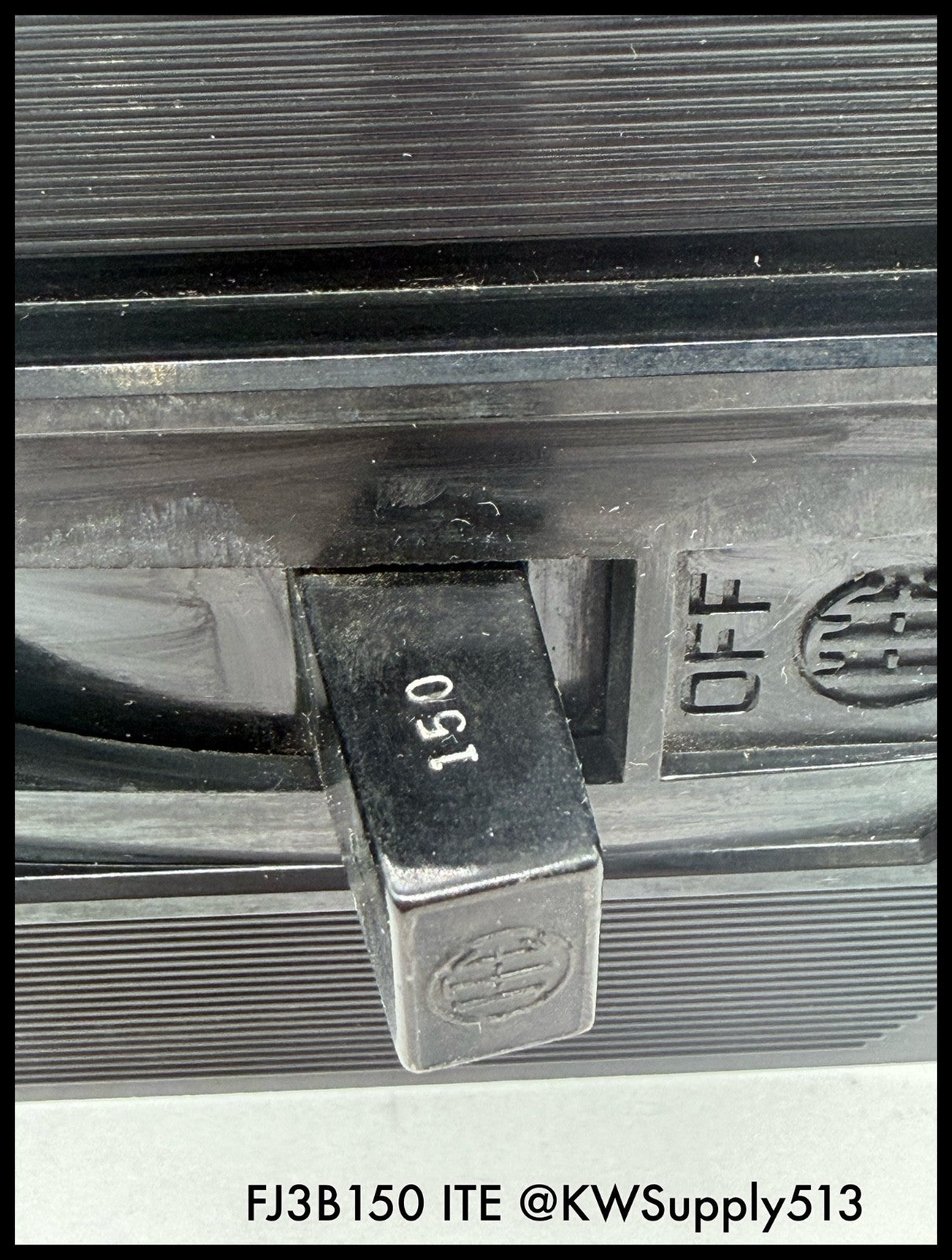 FJ3B150~ITE FJ3B150 150A 3P 3PH 600VAC 14KA Molded Case Circuit Breaker-Used