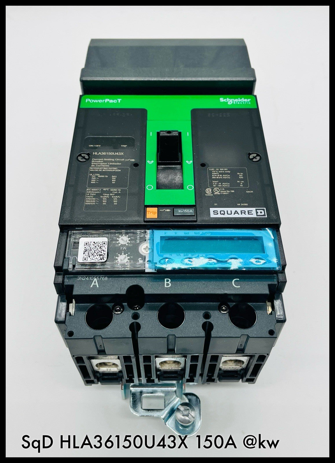 HLA36150U43X ~ Square D HLA36150U43X 150A I-Line PowerPact H VTRIPHJ ~ Surplus