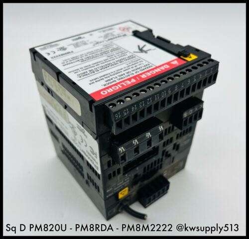 PM8M2222, PM820, & PM8RDA Electric PowerLogic Modules-PM8M2222