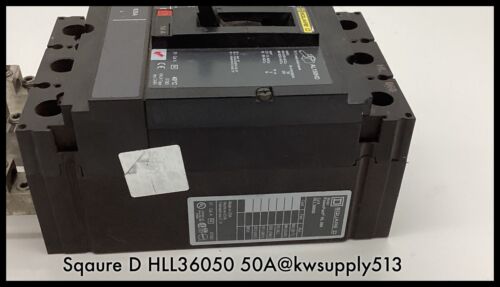 HLL36050 ~ Square D HLL36050 50A PowerPact with Lugs HL060 600V 3 pole
