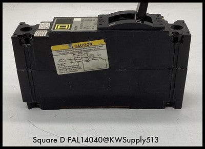 FAL14040 ~ Square D FAL14040 MCCB 40A 1P 277V MCCB - Used
