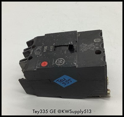 TEY335 ~ GE TEY335 35A 3P 480/277VAC 250VDC MCCB ~ Used