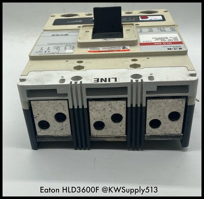 HLD3600F~Eaton HLD3600F 600A HLD65K~ S# 6633C81G06~ LES3600LSIG~310RMS TU Used