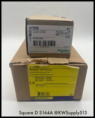 S164A ~ Square D S164A 600V 6.0P ERMS Micrologic Trip Unit Unused Surplus