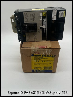 FA36015 ~ Square D FA36015 15A 3P I-Line Circuit Breaker - Unused Surplus