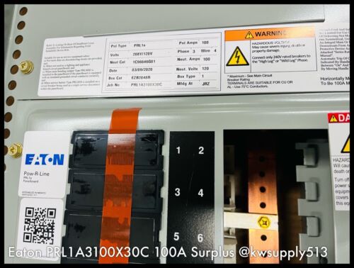 100A Panelboard Interior-PRL1A3100X30C
