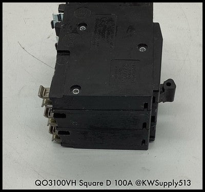 QO3100VH ~ Square D QO3100VH Miniature MCCB 100A 3P 120/240 VAC ~ Used