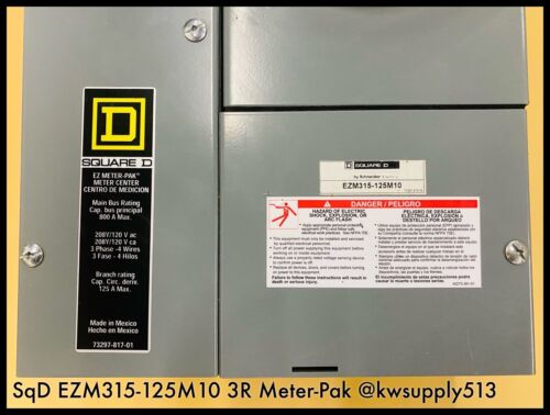 125A NEMA 3R EZ 5 Socket Meter-Pak-EZM315125M10
