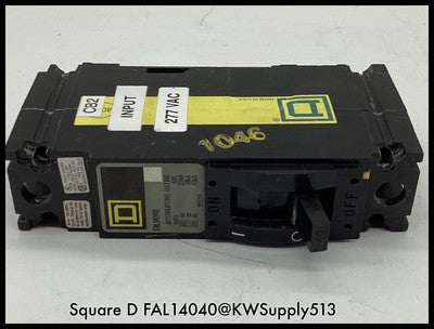 FAL14040 ~ Square D FAL14040 MCCB 40A 1P 277V MCCB - Used