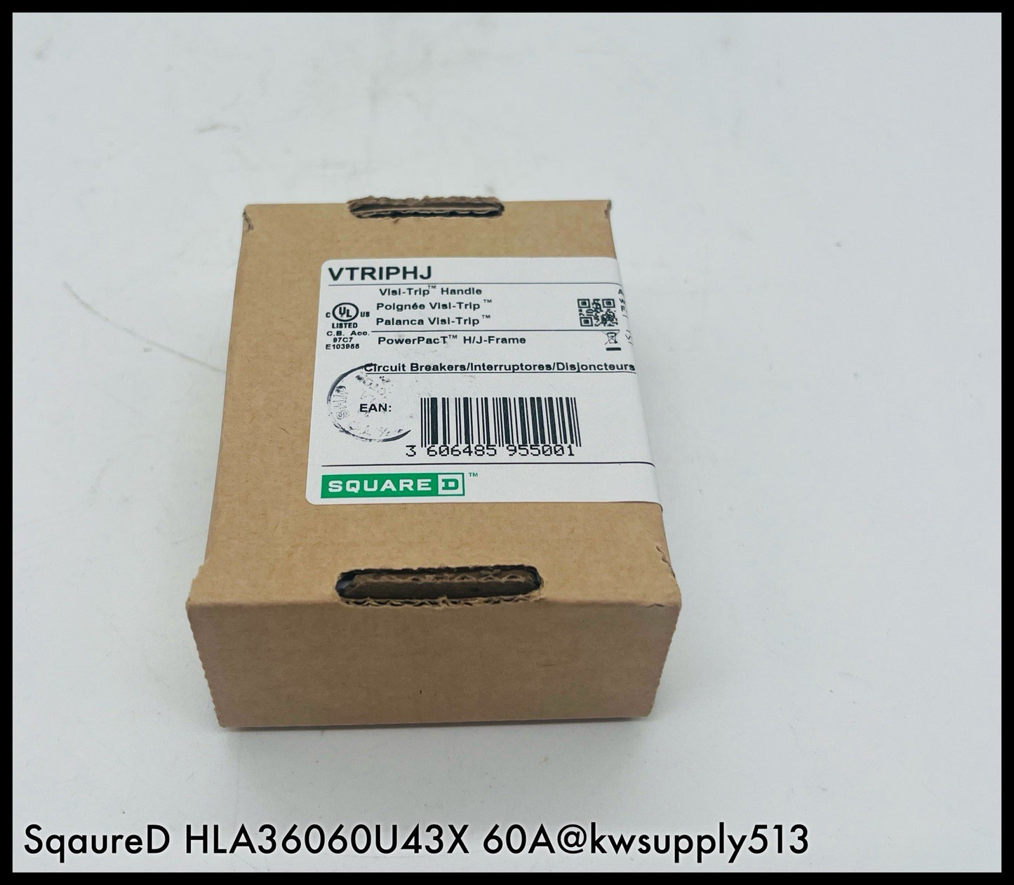 HLA36060U43X ~ Square D HLA36060U43X 60A (VTRIPHJ) Powerpact MCCB Unused Surplus
