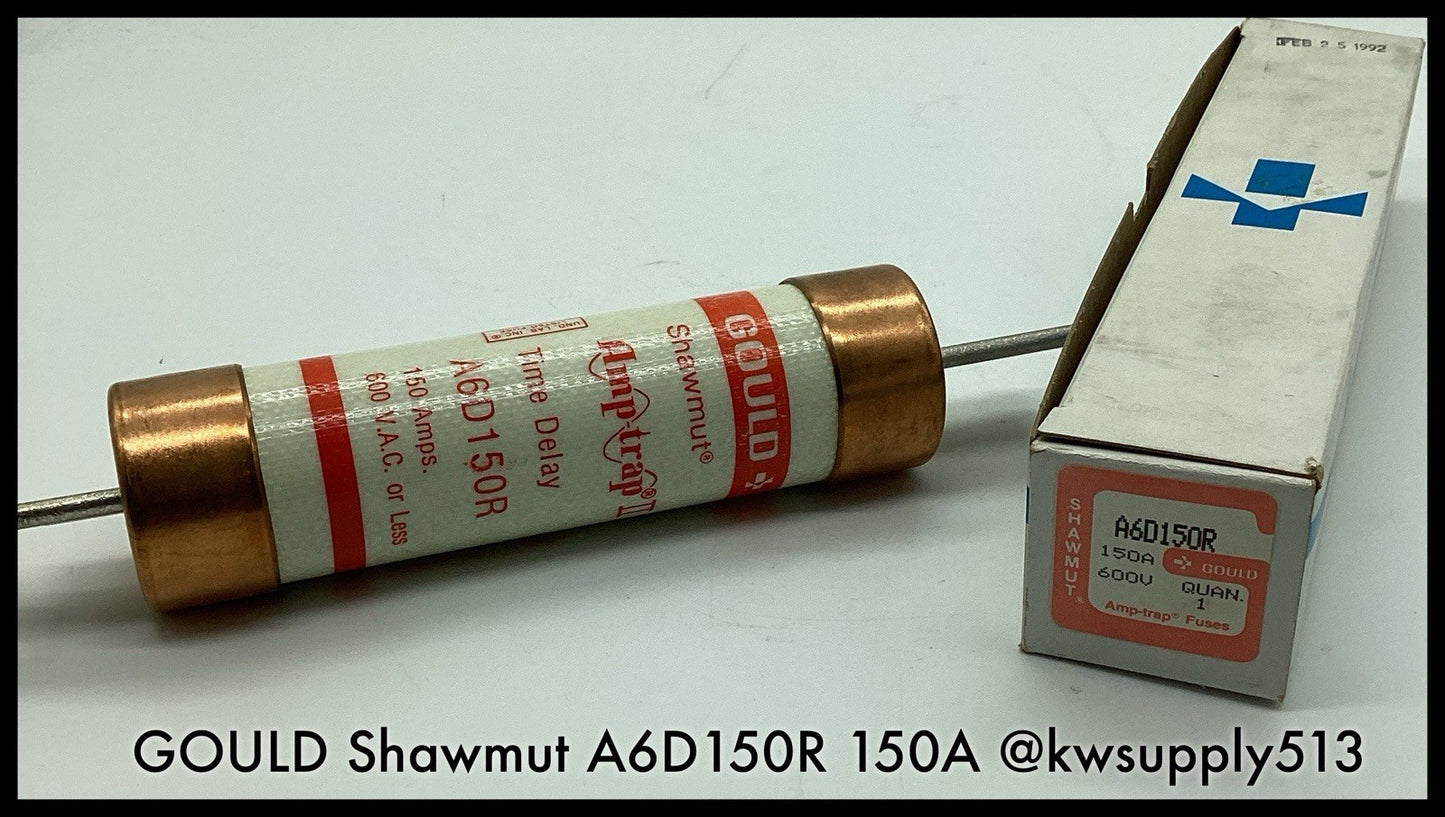 A60150R~ GOULD Shawmut A60150R 150A 600V Time Delay Amp-Trap fuse Unused Surplus