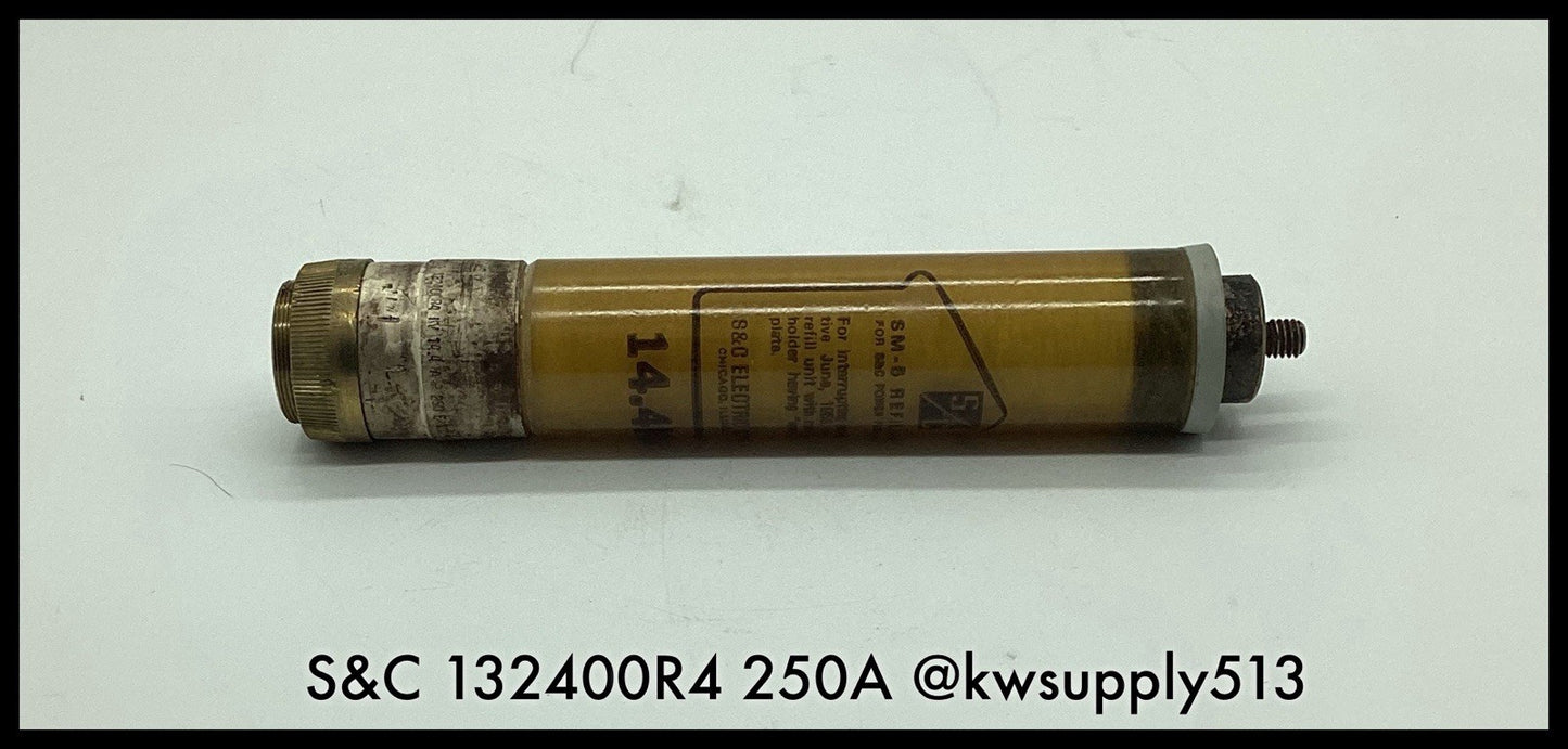 S&C 132400R-4 ~ S&C 132400R-4 250E Amp SM-5 Refill Unit 14.4kV ~ Unused Surplus