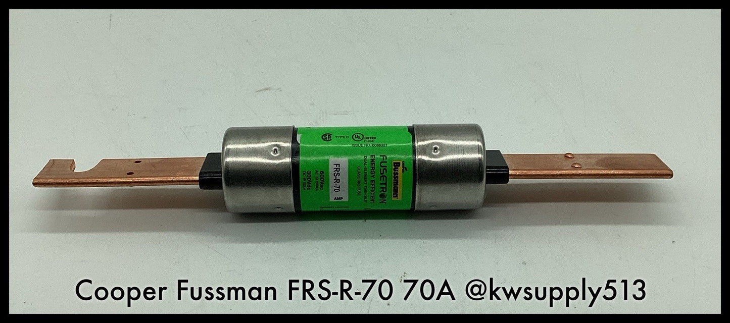 FRS-R-70 ~ Bussman FRS-R-70 70A 600V Class RK5 Time Delay Fuse Unused Surplus