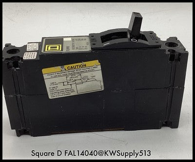 FAL14040 ~ Square D FAL14040 MCCB 40A 1P 277V MCCB - Used