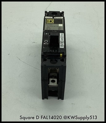 FAL14020 ~ Square D FAL14020 20A 1P 277V MCCB ~ Used
