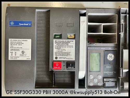 SSF30G330 ~ GE SSF30G330 PB II 3000A MO/Bolt-On ~ IntelliGuard GB530L4X1XFXXXX