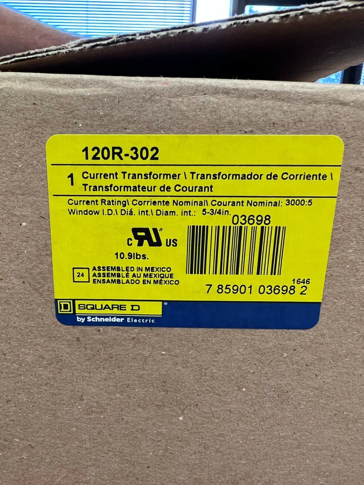 3000:5A Current Transformer-120R-302