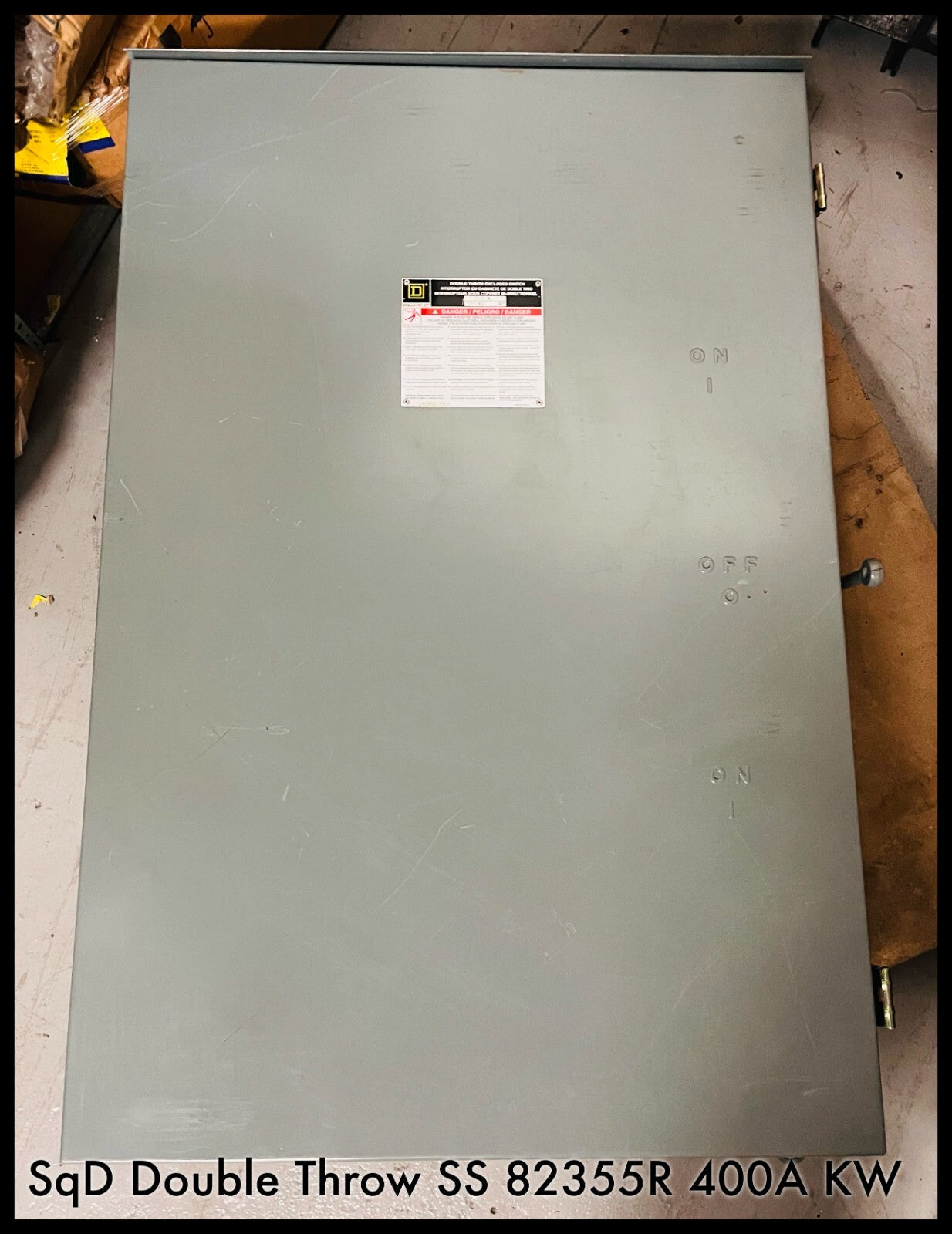 82355R ~ Square D 82355R Double Throw Safety Switch 400A 240V A01 ~Shelf Surplus