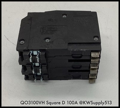QO3100VH ~ Square D QO3100VH Miniature MCCB 100A 3P 120/240 VAC ~ Used