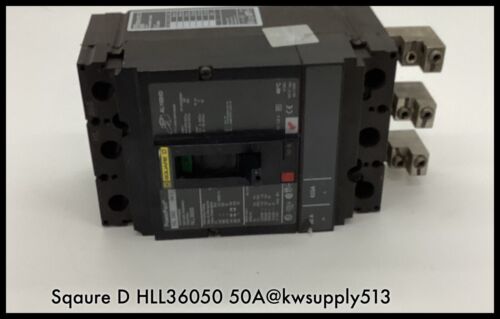 HLL36050 ~ Square D HLL36050 50A PowerPact with Lugs HL060 600V 3 pole