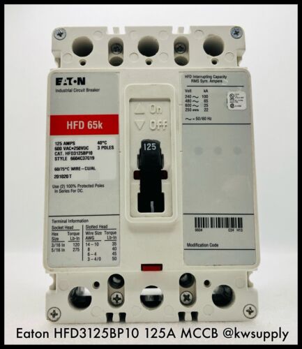 125A Circuit Breaker-HFD3125BP10