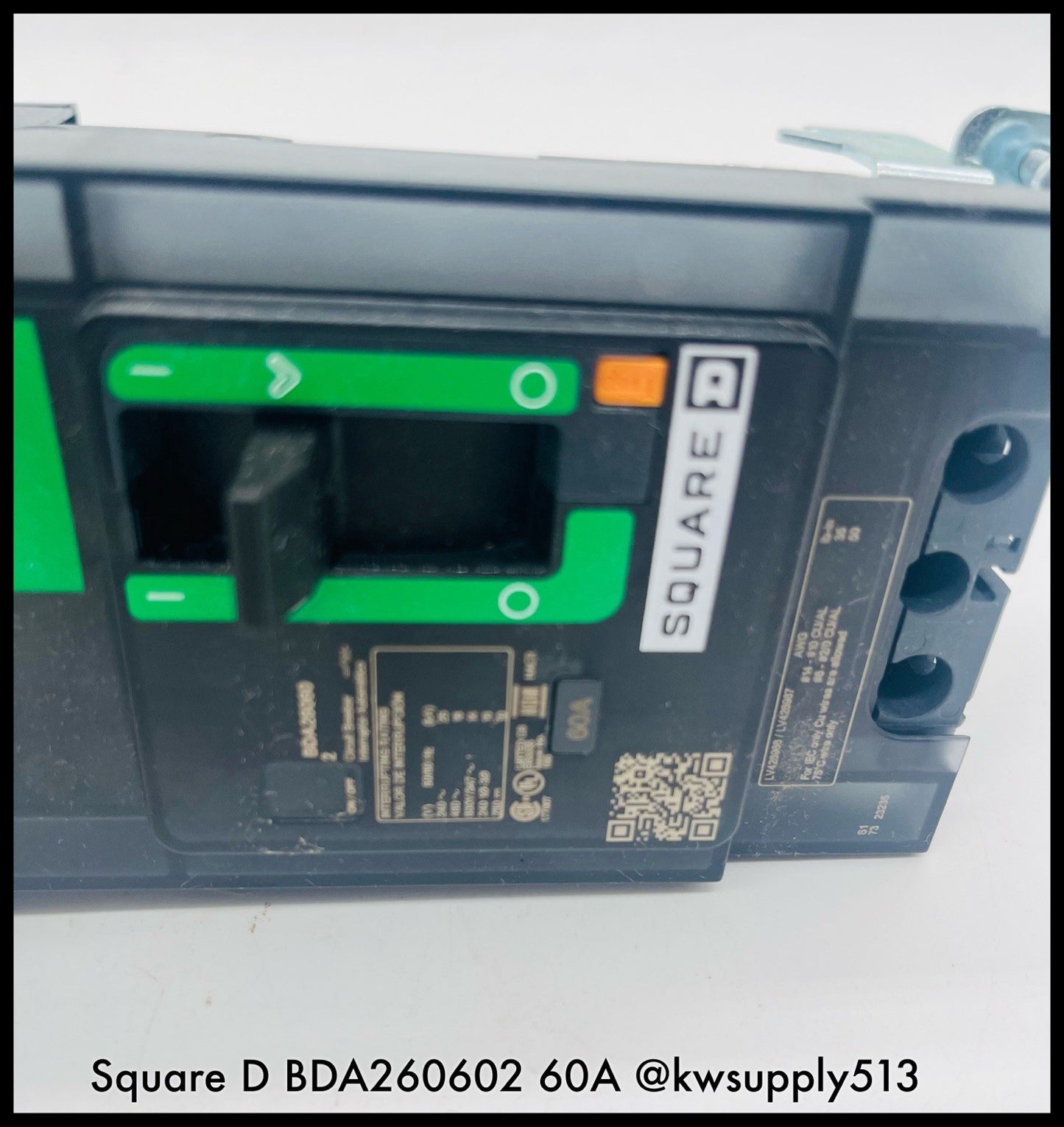 BDA260602 ~ Square D BDA260602 60A 2P I-Line MCCB 90-Day Warranty Shelf Surplus