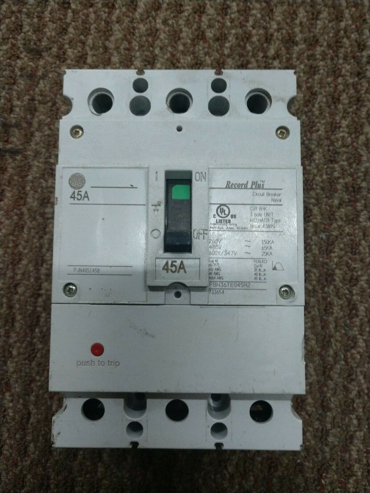 45A Circuit Breaker-FBN36TE045R2