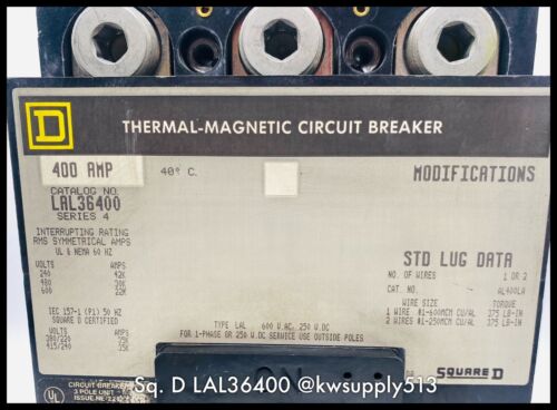 400A Circuit Breaker-LAL36400