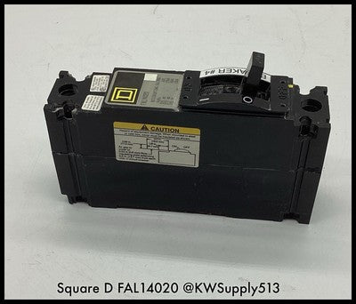 FAL14020 ~ Square D FAL14020 20A 1P 277V MCCB ~ Used