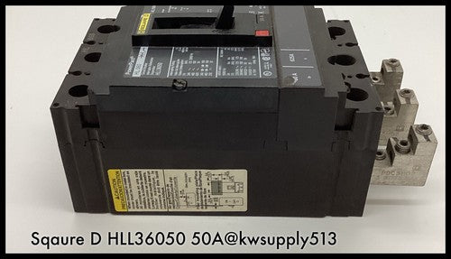 HLL36050 ~ Square D HLL36050 50A PowerPact with Lugs HL060 600V 3 pole
