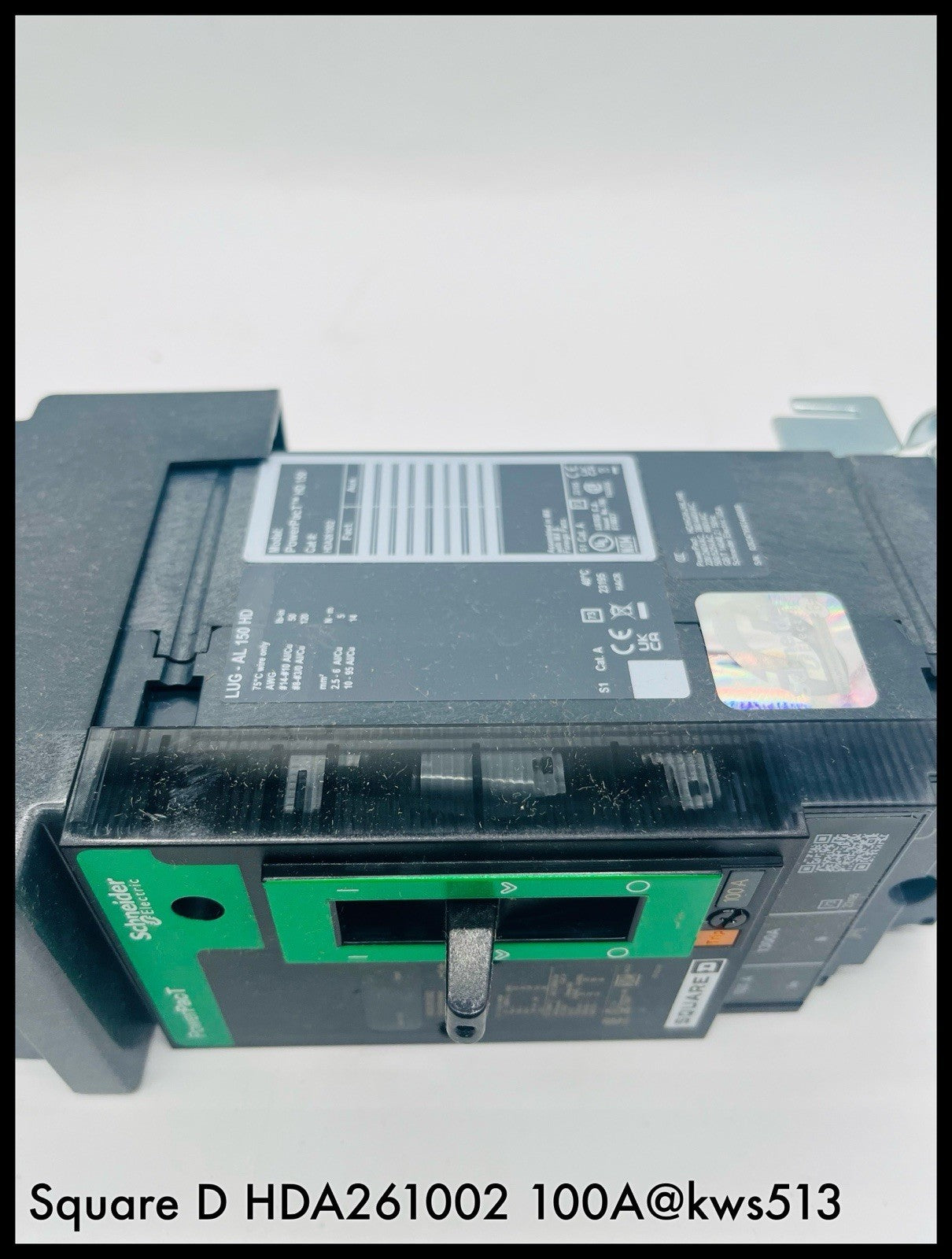 HDA261002 ~ Square D HDA261002 100A 600V 2P I-Line PowerPact CB Unused Surplus