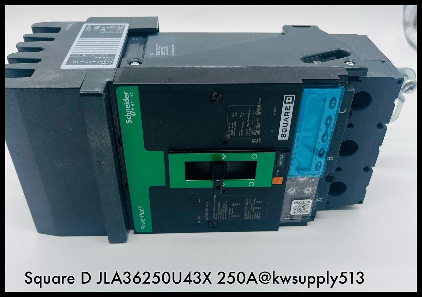 JLA36250U43X ~ Square D JLA36250U43X 250A (VTRIPHJ)PowerPact I-Line Unused