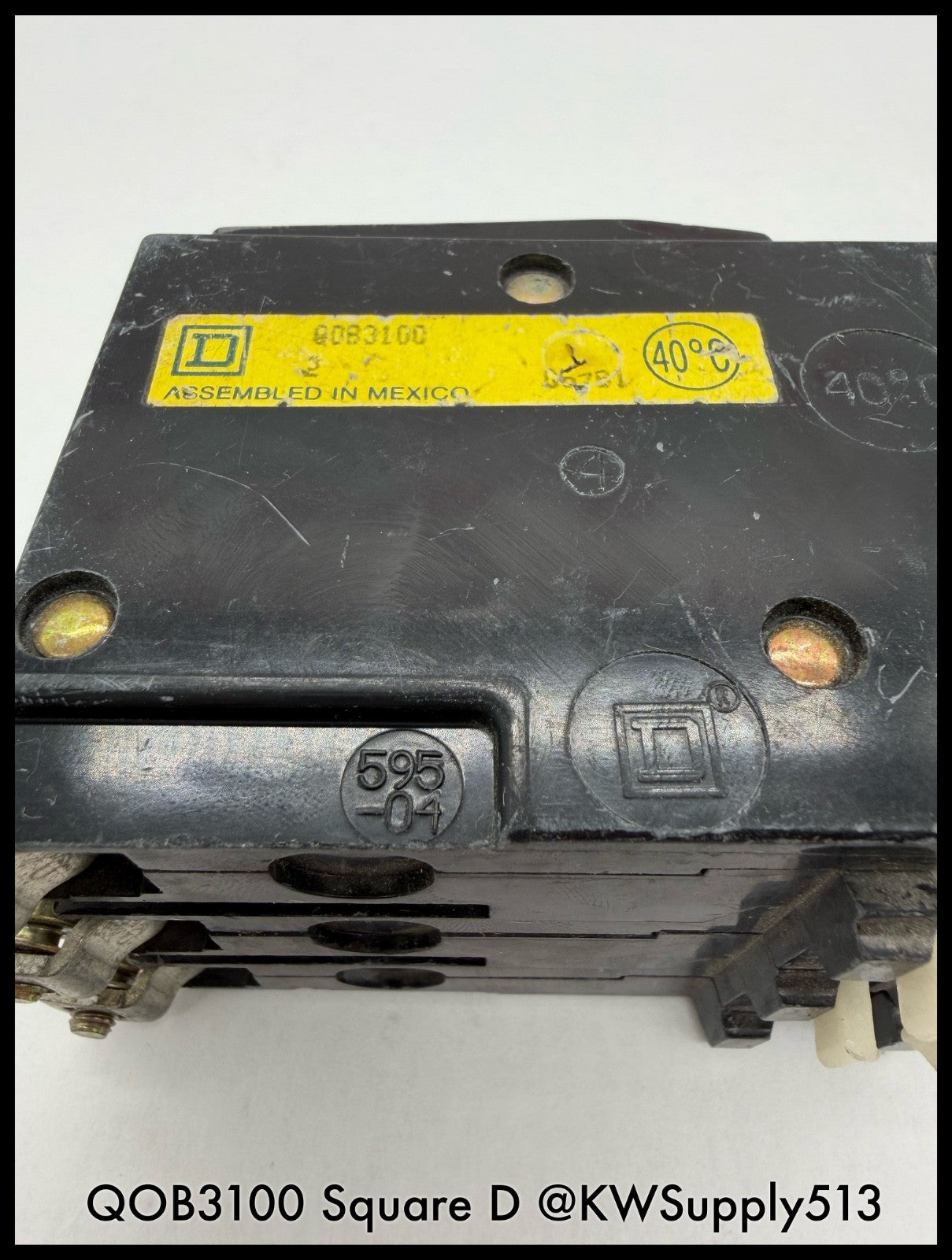QOB3100~Square D QOB3100 100A 3P 3PH 240VAC 10KA Mini Circuit Breaker-Used